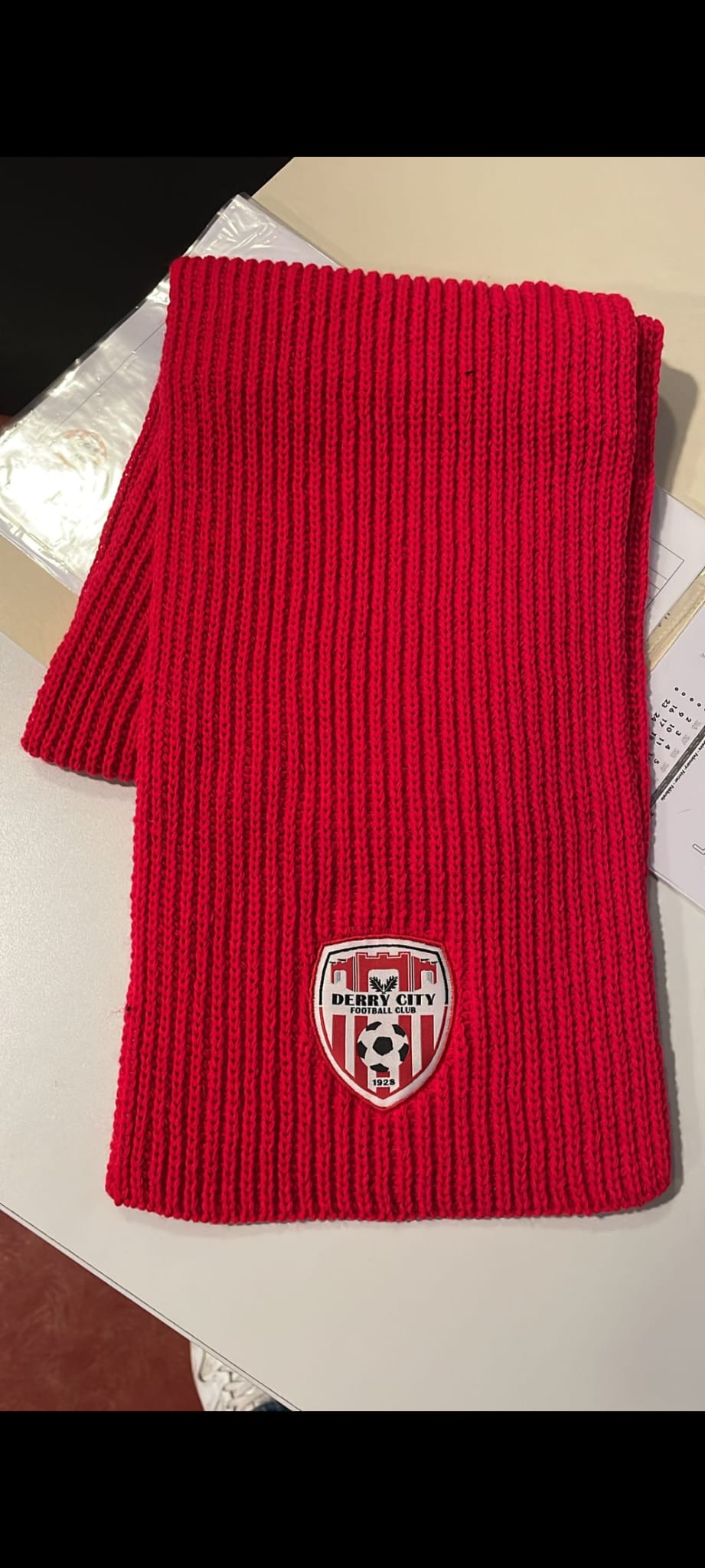 Double knit scarf