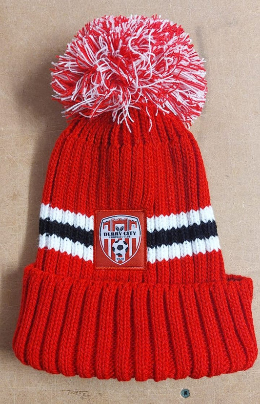Woven Crest Bobble Hat